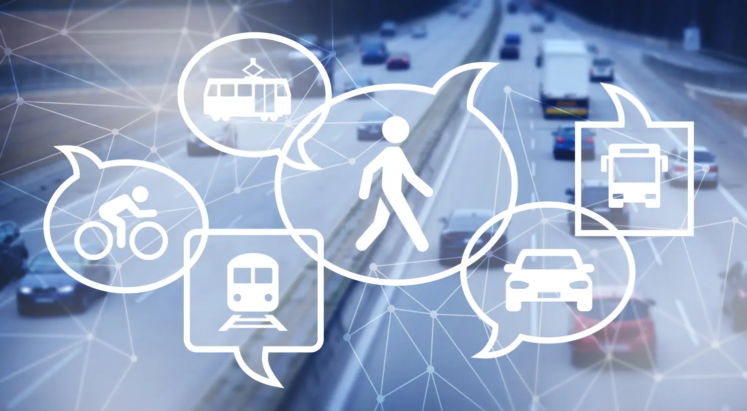 Logos Ingenieurplanungs GmbH – Dieses Bild repräsentiert Mobility as a Service (MaaS), ein Konzept zur Integration verschiedener Verkehrsdienstleistungen.
